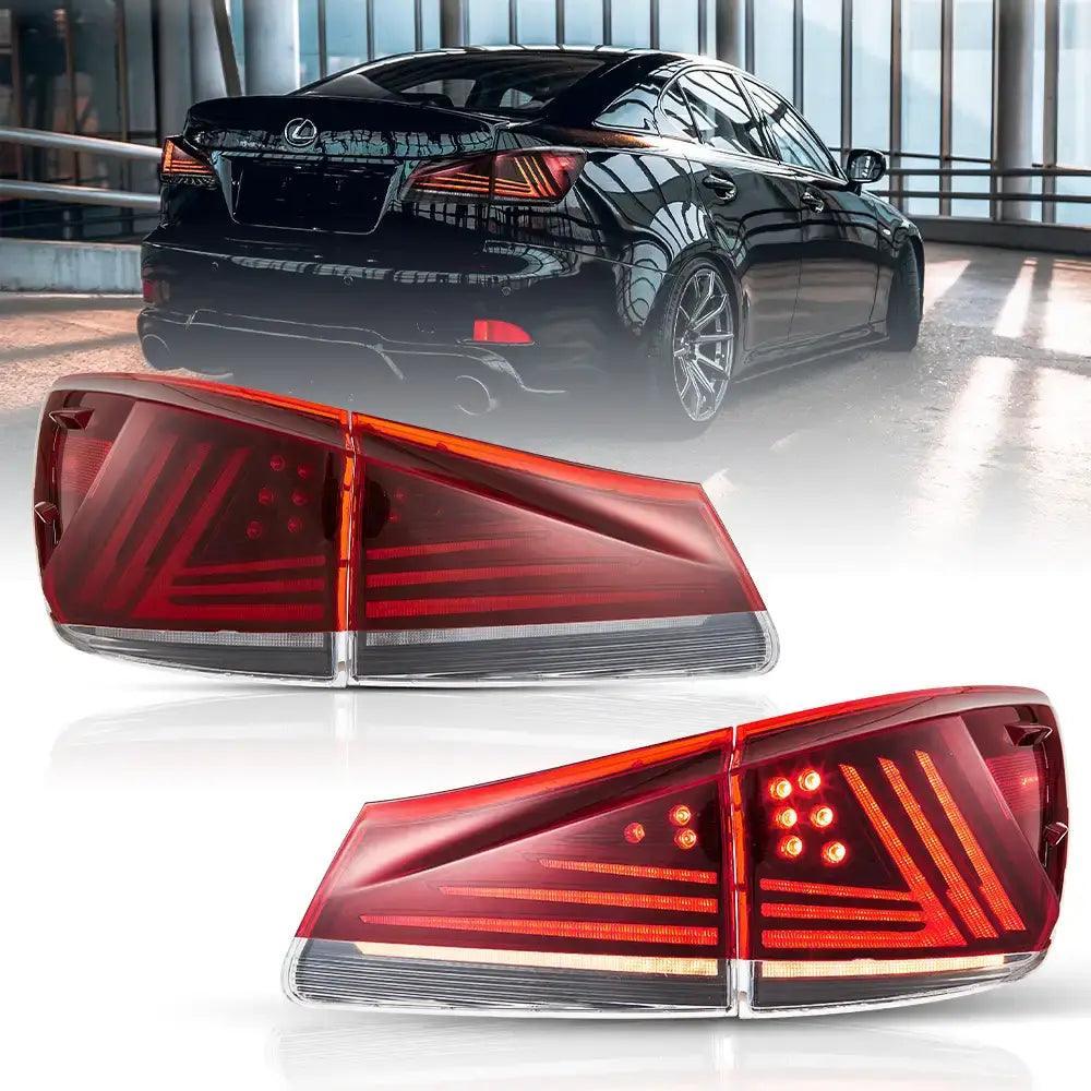 LED bloc de feux arrière Upgraded Version pour 2006-2013 Lexus IS 2th Gen (XE20) – vue 9