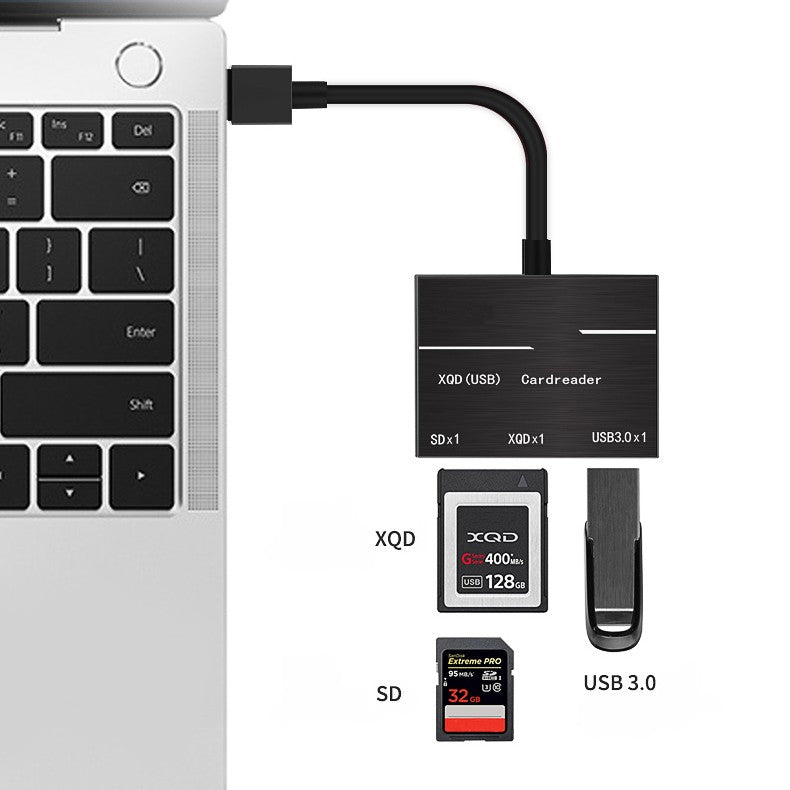 Lecteur de carte XQD USB 2.0 / 3.0 lecteur haute vitesse 500 Mo / s pour Mac Windows D4 D500 – vue 6
