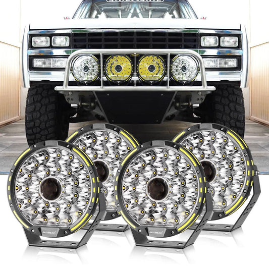 Lot de 2 9″ 270 W 37 776 lm 360-PRO série lentille spécifique tout-terrain LED feux longue portée pour Chevrolet – vue 2