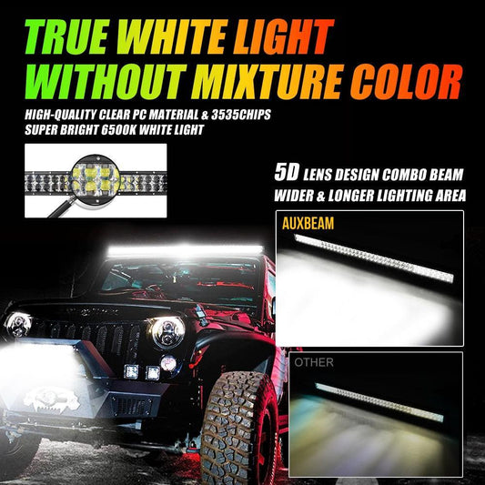 New 42″ V-PRO série droit RGBW couleurs changeantes tout-terrain Barres LED – vue 2 – NOVADOMIO