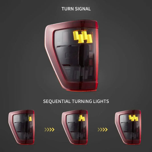 Feu LED arrière Assemly avec Full LED pour 2021–2023 Ford F150 – vue 2 – NOVADOMIO