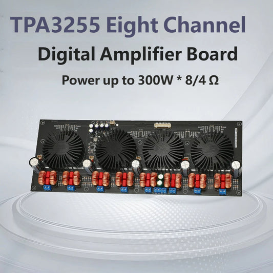 TPA3255 carte amplificateur numérique HiFi 7.1 8 canaux 300 W * 8 4Ω 150 W * 8 8Ω amplificateur Audio classe D DC24-48…