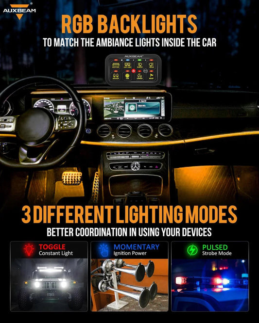RB80 RGB panneau de commande, modes bascule / momentané / impulsion (sortie double) – vue 2 – NOVADOMIO