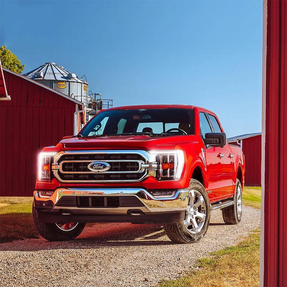 LED bloc optique avant Reflection Bowl pour 2021-2023 Ford F150 14th Gen Chrome – vue 9