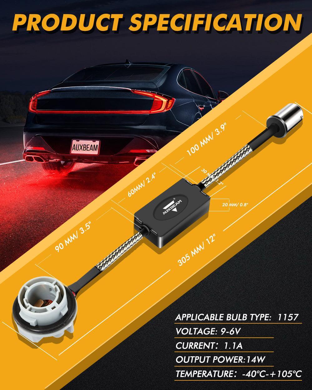 1157 C8-Model Decoder Anti-Flicker CANBUS Resistors Decoder Avoid Fast Hyper Flash clignotant Blink Light Dashboard Error Co…
