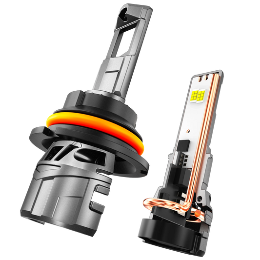 9007/HB5 Ampoules de phare LED 100W 22000LM F18 série 1: 1 format compact 6500K blanc froid – 2 ampoules – vue 2 – NOVADOMIO