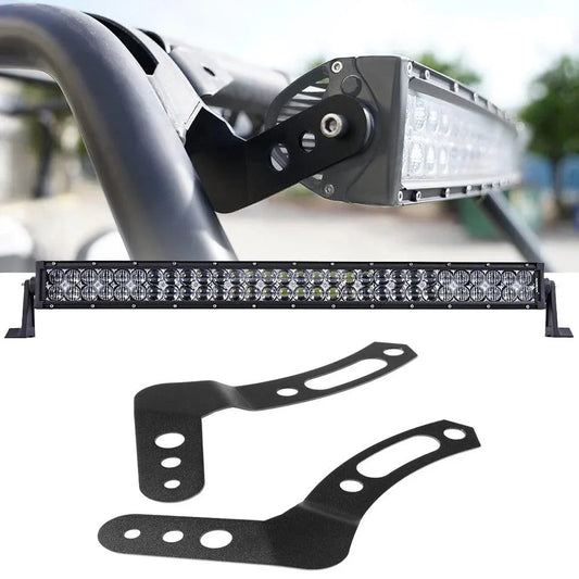 32″ 5D série droit/courbé Barres LED & Upper Barres LED supports de montage Combo pour 2013–2021 Polaris RZR XP1000 &