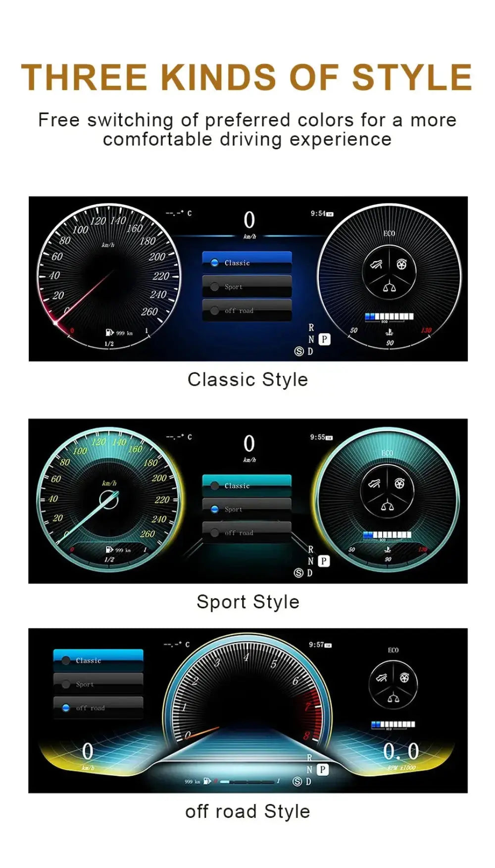 Virtual Cockpit Mercedes-Benz Classe C W204 NTG4.0 / NTG4.5 2011-2014 LCD 12,3″ – NOVADOMIO