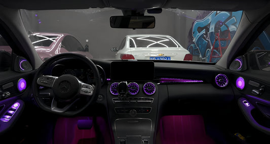 Panneaux LED d’ambiance Mercedes W205 X253 2015–2021 – 64 couleurs – photo 2