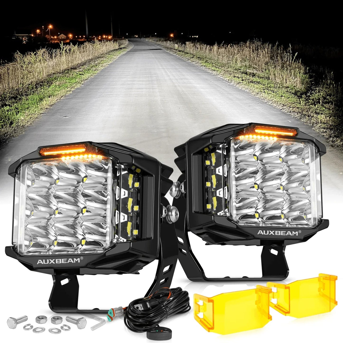 V-MAX série faisceau combiné Side Shooter Projecteurs LED compacts avec orange DRL – vue 26