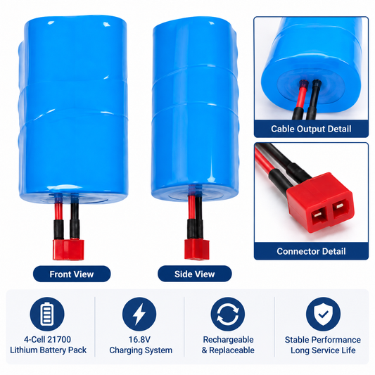 Batterie rechargeable de rechange 21700 à 4 cellules pour allumeur laser 120 W – vue 2