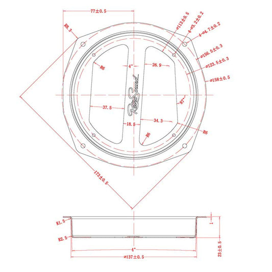 RETROSOUND Support métallique de haut-parleur pour 1958–77 VW Beetle tableau de bord – vue 2 – NOVADOMIO