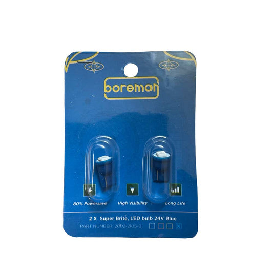 Boreman 2 x 24v Blue LED Super Brite Bulb. – 2002-2105-B - photo 1