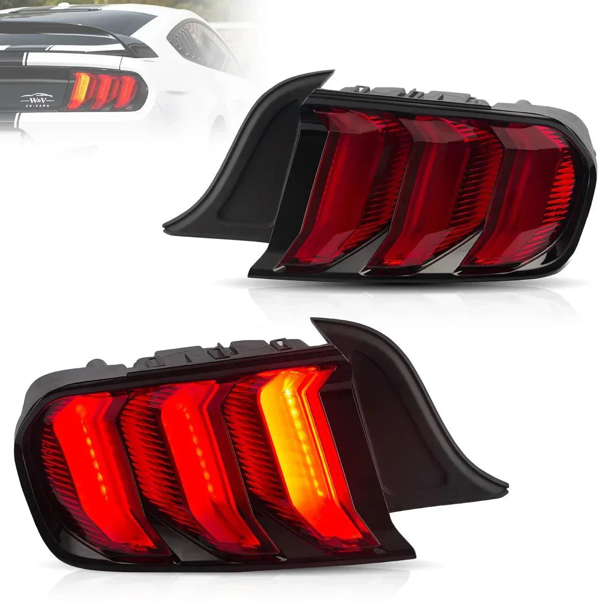 LED bloc de feux arrière avec 5 Modes Sequential clignotant pour 2015-2023 Ford Mustang 6th Gen (S550) – vue 17