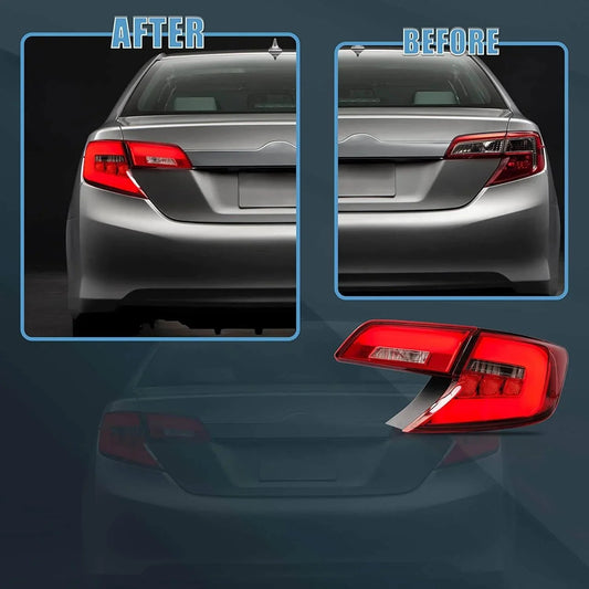 LED bloc de feux arrière avec orange clignotant pour 2012–2014 Toyota Camry XV50 Regular modèles Pre-Facelift – vue 2