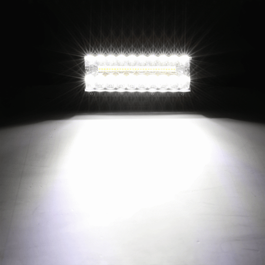 6 modes série 7″ 150 W blanc&orange Barres LED – vue 2 – NOVADOMIO