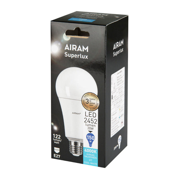 LED lamp Airam E27 Small, 2700K – vue 6