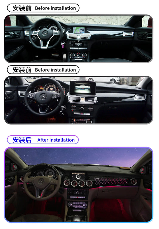 Kit LED d’ambiance Mercedes CLS W218 2012–2017 – tweeters rotatifs – photo 2
