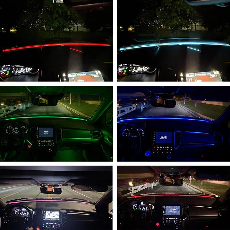 Bande LED d’ambiance universelle – fibre optique, commande par application – photo 6