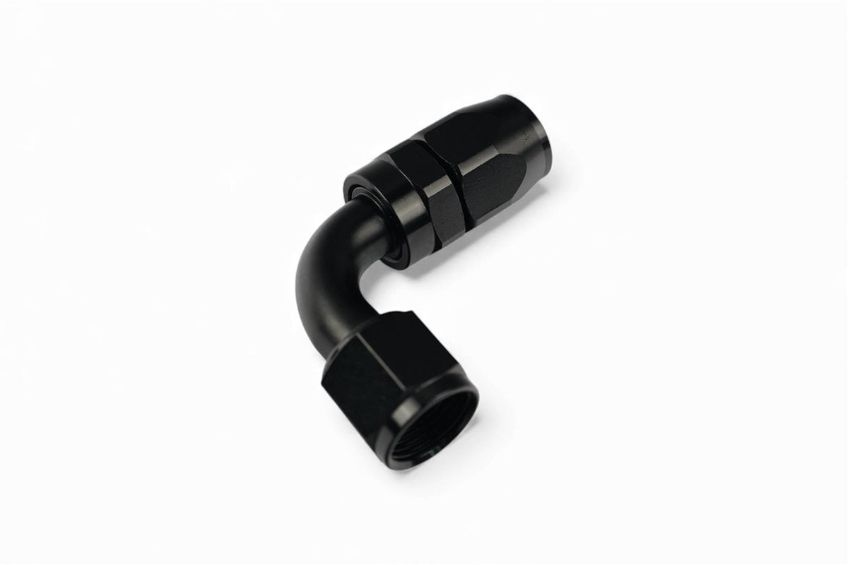 Noir an 10 orientable 90 degrés radiateur d'huile raccord – Darkside Developments