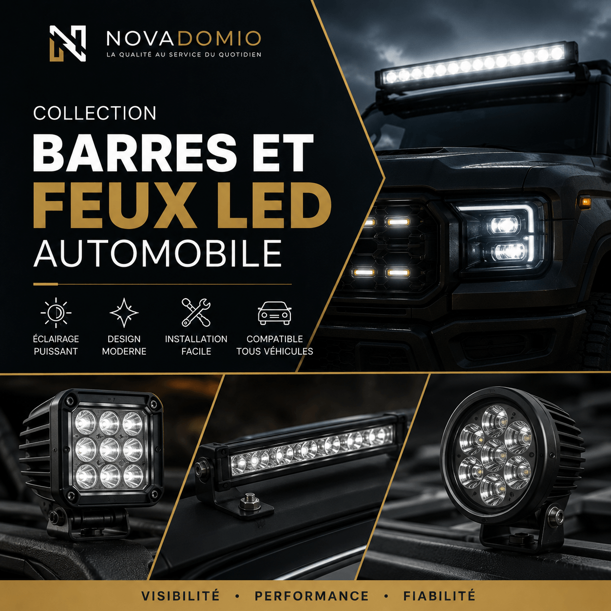 Barres et feux LED automobile
