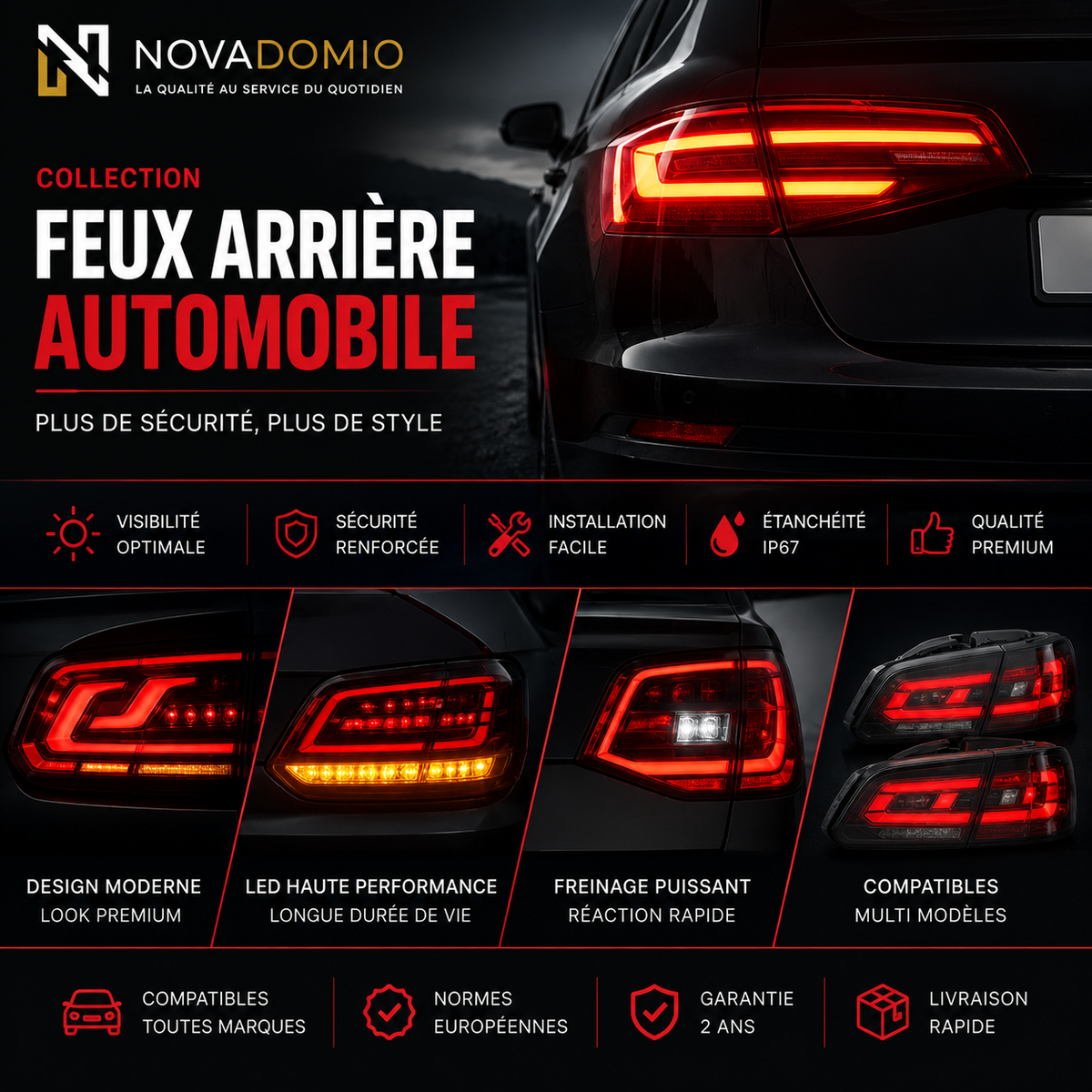 Feux arrière automobile