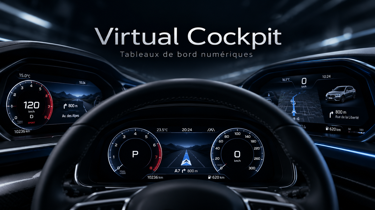Virtual Cockpit et compteurs numériques automobiles – NOVADOMIO