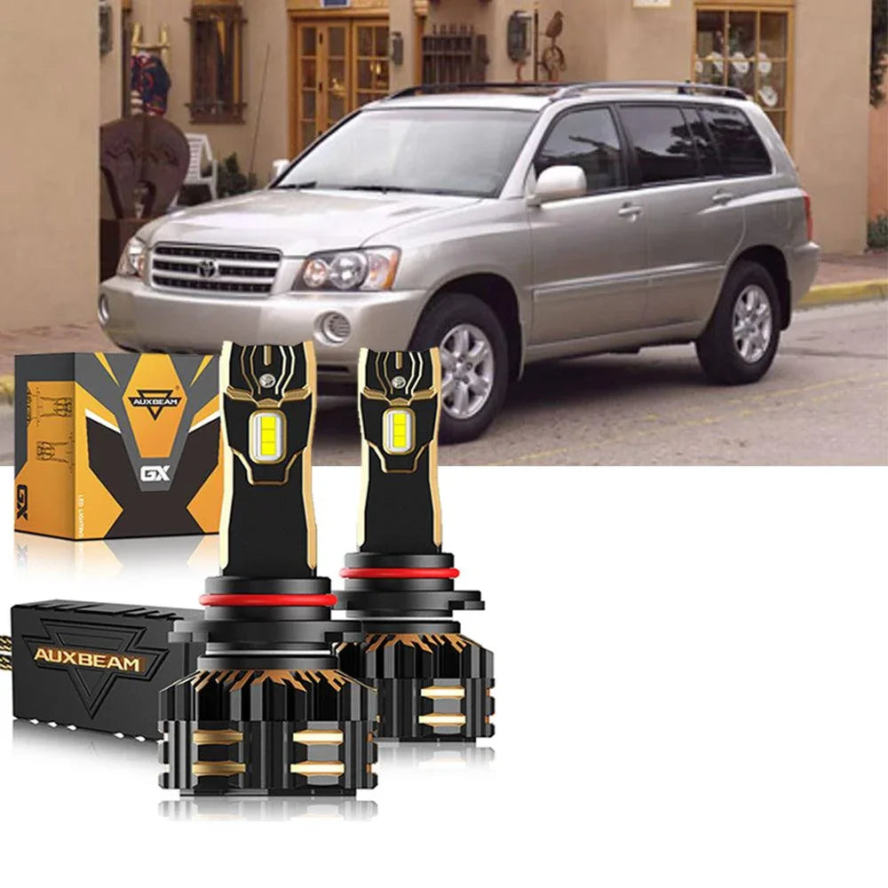 pour 2001-2003 Toyota Highlander 9005 9006 Ampoules de phare LED Bundle – vue 10