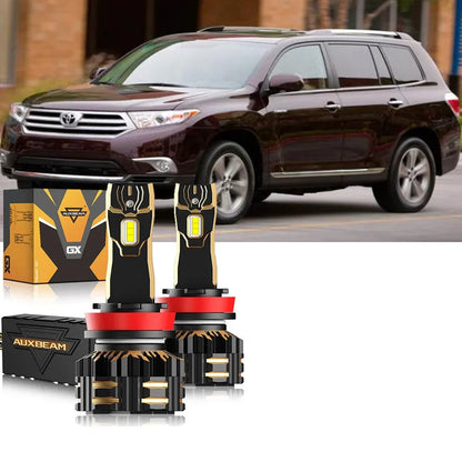 Pour 2011–2013 Toyota Highlander 9005 H11 kit d’ampoules LED de phare – vue 12 – NOVADOMIO