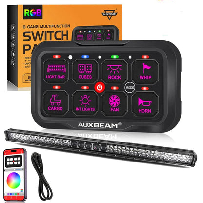 AR-800 RGB panneau de commande avec APP+52″ 5D-PRO Barres LED, modes bascule / momentané / impulsion – NOVADOMIO