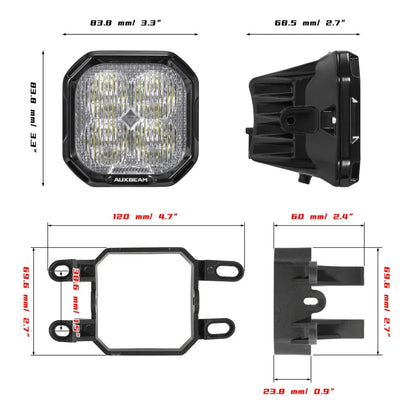 Couleur Play série 3″ LED antibrouillard Kit pour Lexus Toyota Subaru Legacy – vue 12 – NOVADOMIO