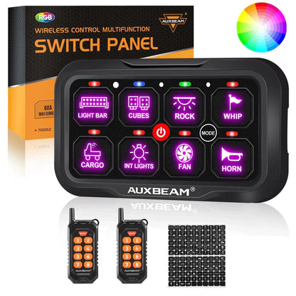 RC-800/RA84 RGB panneau de commande avec télécommande, modes bascule / momentané / impulsion (sortie simple) – vue 9