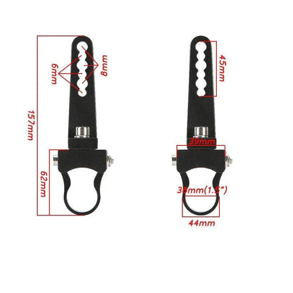 Lot de 2 1.5″ Barres lumineuses support de montage Kit Bull Bar arceau Clamps – vue 3 – NOVADOMIO