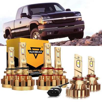 Kit d’ampoules LED feux de route/croisement F-16 Plus série CAN-bus intégré 14 000 lm pour 2003, 2005 2006 Chevrolet