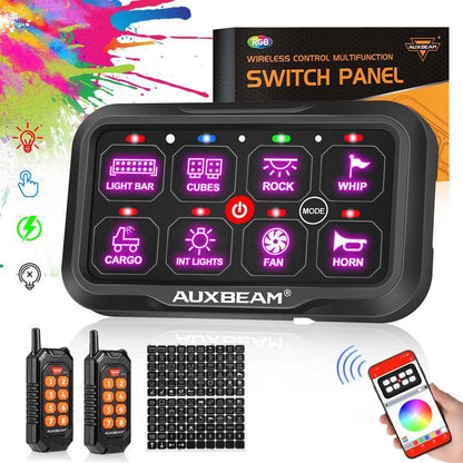 AC série 8/12 voies RGB panneau de commande avec APP&télécommande, modes bascule / momentané / impulsion – vue 22 – NOVADOMIO