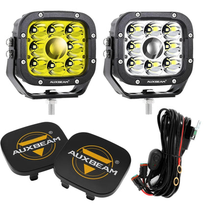 5 pouces 110W blanc/orange Spot Light Projecteurs LED longue portée pour Dodge Ram 1500/2500/3500 – vue 26 – NOVADOMIO