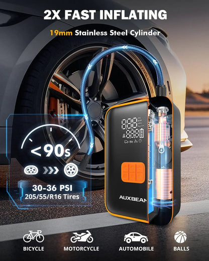 AJ3500 série 3500 A Jump Starter avec Air Compressor 120PSI Tire Inflator pour 8L Gas/ 6L Diesel Engine – vue 3 – NOVADOMIO