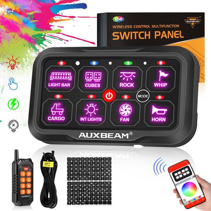 AC série 8/12 voies RGB panneau de commande avec APP&télécommande, modes bascule / momentané / impulsion – vue 21 – NOVADOMIO