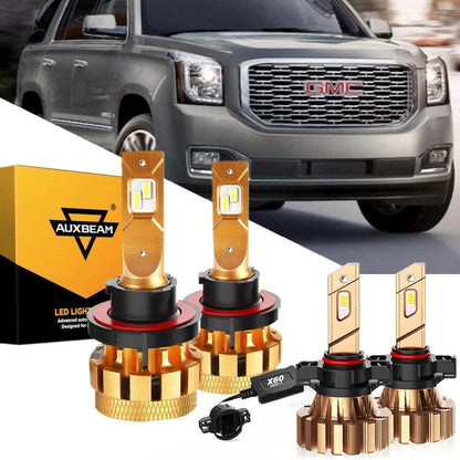 Kit d’ampoules LED feux de route/croisement F-16 Plus série CAN-bus intégré 14 000 lm pour Yukon XL 1500 2007–2014 – vue 15