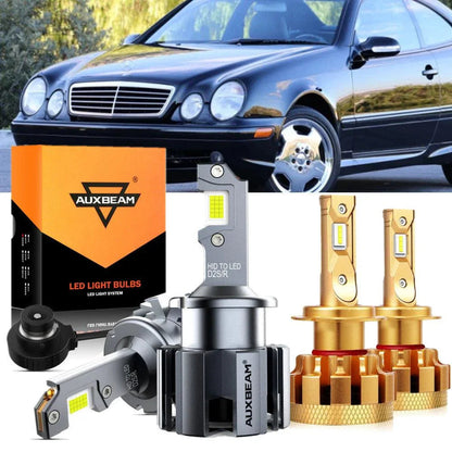 Kit d’ampoules LED feux de route/croisement pour Mercedes-Benz CLK55 AMG avec phares HID 2001–2006 – NOVADOMIO