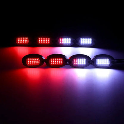 RGB LED éclairages de soubassement Kit avec Bluetooth APP & Télécommande sans fil, Multicolor Neon éclairage sous caisse avec