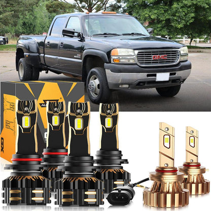 pour 2003-2006 GMC Sierra 3500 9005 9006 Ampoules de phare LED Bundle – vue 22 – NOVADOMIO