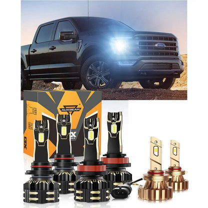pour 2021 Ford F-150 9005 H11 Ampoules de phare LED Bundle – vue 25 – NOVADOMIO