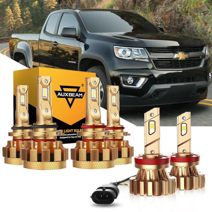 Kit d’ampoules LED feux de route/croisement F-16 Plus série CAN-bus intégré 14 000 lm pour Chevrolet Colorado 2004–2009 – vue