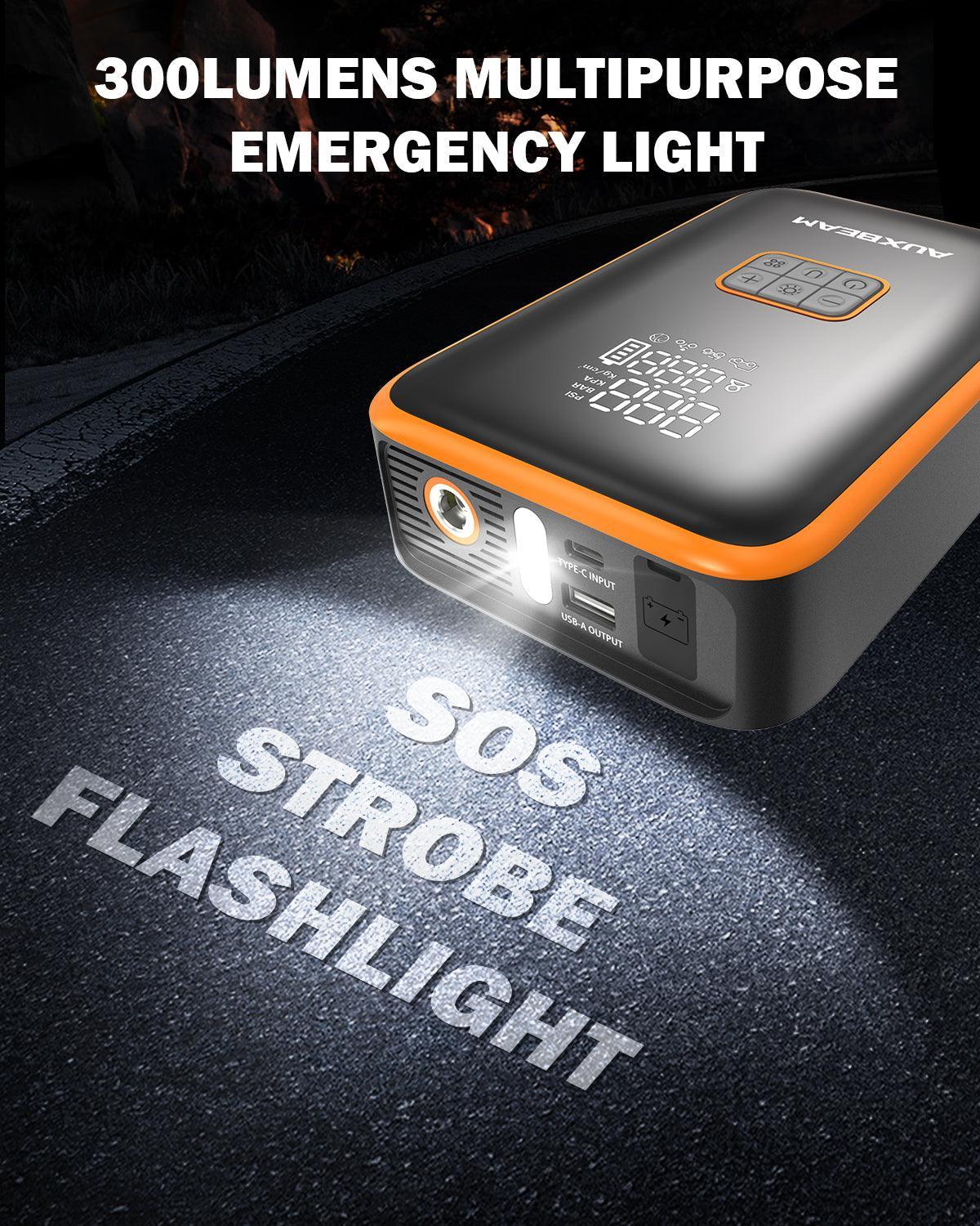 AJ3000 série 3000A Jump Starter avec Air Compressor 120PSI Tire Inflator pour 8L Gas/ 6L Diesel Engine – vue 5