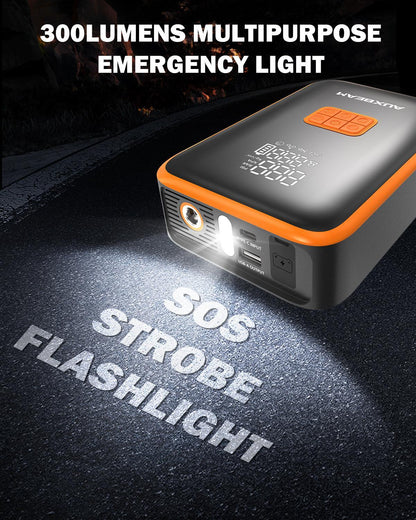 AJ3500 série 3500 A Jump Starter avec Air Compressor 120PSI Tire Inflator pour 8L Gas/ 6L Diesel Engine – vue 5 – NOVADOMIO