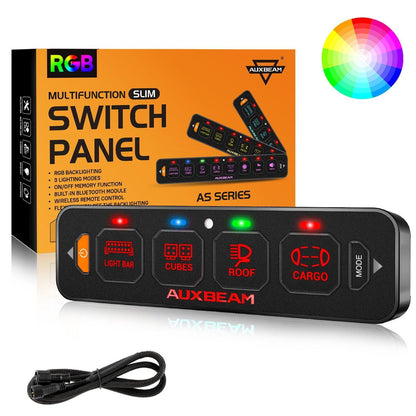 AS-R40 RGB Slim panneau de commande, modes bascule / momentané / impulsion (sortie simple) – vue 7 – NOVADOMIO