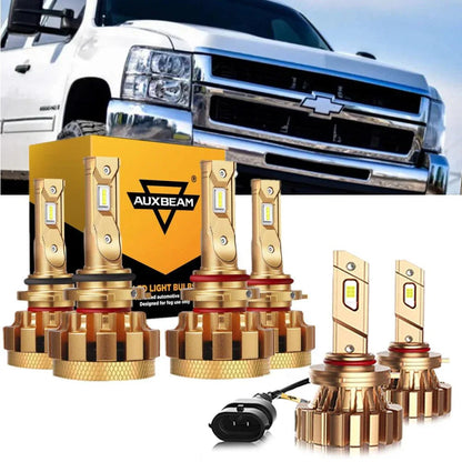 Kit d’ampoules LED feux de route/croisement F-16 Plus série CAN-bus intégré 14 000 lm pour Chevrolet Silverado 2500 HD