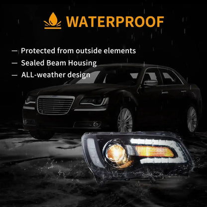 LED bloc optique avant projecteur double faisceau 2011-UP Chrysler – vue 7 – NOVADOMIO