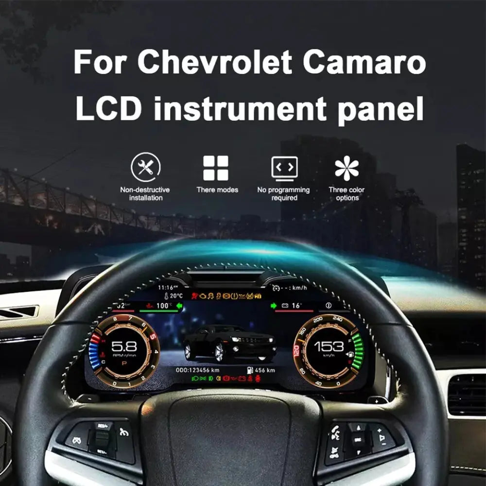 Virtual Cockpit Chevrolet Camaro 2010-2015 LCD 12,3″ – NOVADOMIO